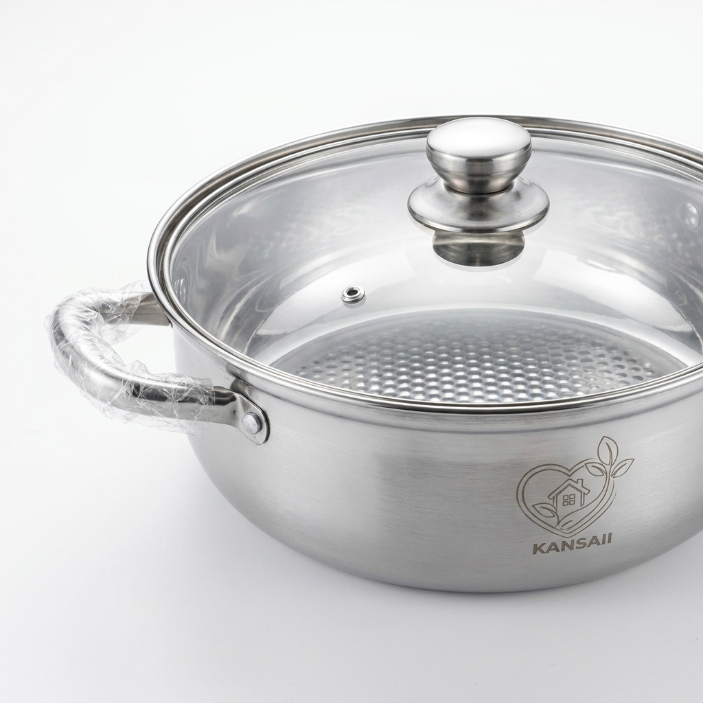 Nồi Nấu Lẩu Inox 304 KANSAI WSN-879 – Đúc 3 Lớp, Truyền Nhiệt Nhanh, Dung Tích Lớn - Ảnh 5